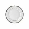 Athens Platinum Dinnerware 10 Strawberry Street ATH-4P 8" Athens Platinum Salad / Dessert Plate -Strawberry Fields 10 Strawberry Street ATH 4P 8 quot Athens Platinum Salad Dessert Plate 172740 large