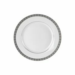 Athens Platinum Dinnerware 10 Strawberry Street ATH-4P 8" Athens Platinum Salad / Dessert Plate