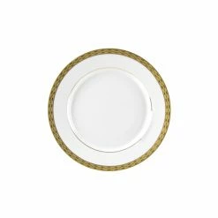 Athens Gold Dinnerware 10 Strawberry Street ATH-5G 7" Athens Gold Bread And Butter Plate - 24 Pcs