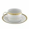 Athens Gold Dinnerware 10 Strawberry Street ATH-9G 8 Oz. Athens Gold Can Cup And Saucer Set -Strawberry Fields 10 Strawberry Street ATH 9G 8 oz Athens Gold Can Cup and Saucer Set 172745 large