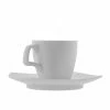 Aurora Square Dinnerware 10 Strawberry Street AUR-428 4 Oz. Aurora Square Demitasse Cup And Saucer -Strawberry Fields 10 Strawberry Street AUR 428 4 oz Aurora Demitasse Cup and Saucer 172605 large