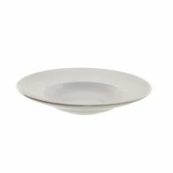 Bistro White Dinnerware 10 Strawberry Street BISTRO-3 8 Oz. White Rim Soup Bowl