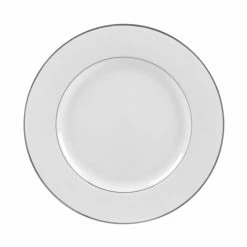 Double Silver Line Dinnerware 10 Strawberry Street DSL0001 10-3/4" Double Silver Line Dinner Plate