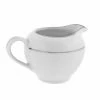 Double Silver Line Dinnerware 10 Strawberry Street DSL0016 8 Oz. Double Silver Line Creamer -Strawberry Fields 10 Strawberry Street DSL0016 8 oz Double Silver Line Creamer 172713 large