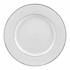 Double Silver Line Dinnerware 10 Strawberry Street DSL0024 Double Silver Line Charger Plate 12-1/4"