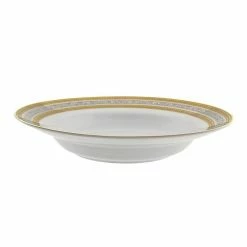 Elegance Dinnerware 10 Strawberry Street ELE-3 8 Oz. Elegance Rim Soup Bowl