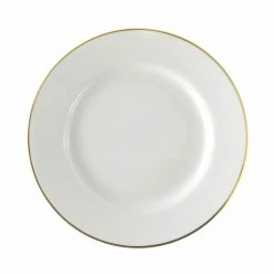 Gold Line Dinnerware 10 Strawberry Street GL0001 10-3/4" Gold Line Rim Dinner Plate