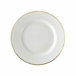 Gold Line Dinnerware 10 Strawberry Street GL0002 9-1/8" Gold Line Rim Luncheon Plate