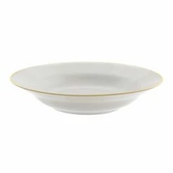 Gold Line Dinnerware 10 Strawberry Street GL0003 10 Oz. Gold Line Rim Soup Bowl
