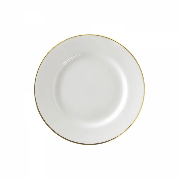 Gold Line Dinnerware 10 Strawberry Street GL0004 7-3/4" Gold Line Rim Salad / Dessert Plate 3 Gold Line Dinnerware 10 Strawberry Street GL0004 7-3/4" Gold Line Rim Salad / Dessert Plate