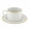 Gold Line Dinnerware 10 Strawberry Street GL0009 6 Oz. Gold Line Rim Can Cup And Saucer -Strawberry Fields 10 Strawberry Street GL0009 6 oz Gold Line Rim Can Cup and Saucer 172693 large