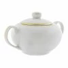 Gold Line Dinnerware 10 Strawberry Street GL0018 8 Oz. Gold Line Rim Sugar Bowl With Lid -Strawberry Fields 10 Strawberry Street GL0018 8 oz Gold Line Rim Sugar Bowl With Lid 172697 large