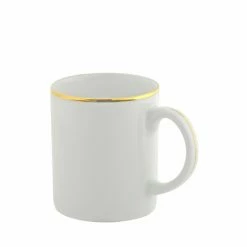 Gold Line Dinnerware 10 Strawberry Street GL0028 10 Oz. Gold Line Rim Coffee Mug