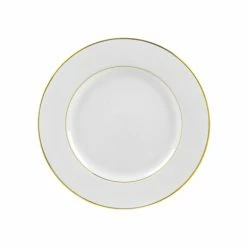 Double Gold Line Dinnerware 10 Strawberry Street GLD0002 9-1/8" Double Gold Line Luncheon Plate