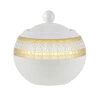 Iriana Gold Dinnerware 10 Strawberry Street IRIANA-18GLD Iriana Gold Sugar Bowl With Lid 11 Oz. -Strawberry Fields 10 Strawberry Street IRIANA 18 GLD 11 oz Iriana Gold Sugar Bowl with Lid 172810 large