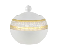 Iriana Gold Dinnerware 10 Strawberry Street IRIANA-18GLD Iriana Gold Sugar Bowl With Lid 11 Oz.