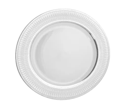 Iriana Platinum Dinnerware 10 Strawberry Street IRIANA-4SLV 7-1/2" Iriana Platinum Salad / Dessert Plate