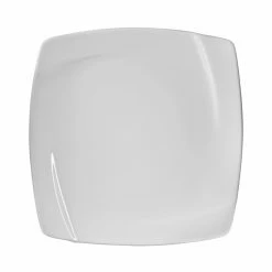 Nouve Square Dinnerware 10 Strawberry Street NOU-1SQ Nouve Square White Dinner Plate 10-3/4" - 2 Doz
