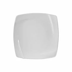 Nouve Square Dinnerware 10 Strawberry Street NOU-4SQ 7-7/8" Nouve Square White Salad / Dessert Plate