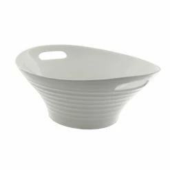 Oslo Serveware 10 Strawberry Street OSLO-16DEEPHNDLBWL 15-3/4" Oslo Deep Handle Bowl