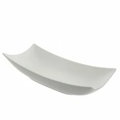 Oslo Serveware 10 Strawberry Street OSLO-21CPPLTR Oslo Coupe Rolled Edge Platter 21" X 10-3/8"