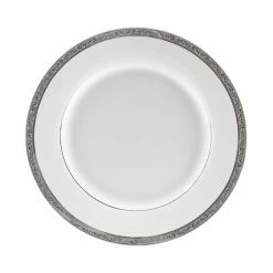 Paradise Platinum Dinnerware 10 Strawberry Street PAR-24P Paradise Platinum Charger Plate 12"