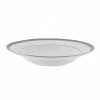Paradise Platinum Dinnerware 10 Strawberry Street PAR-3P Paradise Platinum Rim Soup Bowl 8 Oz. -Strawberry Fields 10 Strawberry Street PAR 3P 8 oz Paradise Platinum Rim Soup Bowl 24 pcs 172772 large