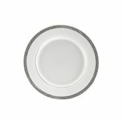 Paradise Platinum Dinnerware 10 Strawberry Street PAR-4P Paradise Platinum Salad / Dessert Plate 8"