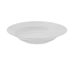Classic White Dinnerware 10 Strawberry Street RB0003 10 Oz. Classic White Rim Soup Bowl