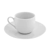 Classic White Dinnerware 10 Strawberry Street RB0011 3 Oz. Classic White Ballet Demitasse Cup And Saucer Set -Strawberry Fields 10 Strawberry Street RB0011 3 oz Classic White Ballet Demitasse Cup and Saucer Set 172558 large