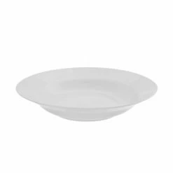 Royal White Dinnerware 10 Strawberry Street RW0003 Royal White Rim Soup Bowl 8 Oz.
