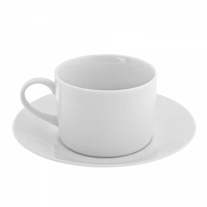 Royal White Dinnerware 10 Strawberry Street RW0009 Royal White Can Cup And Saucer Set 8 Oz. 3 Royal White Dinnerware 10 Strawberry Street RW0009 Royal White Can Cup And Saucer Set 8 Oz.