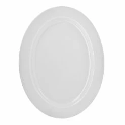 Royal White Dinnerware 10 Strawberry Street RW0022 Royal White Oval Platter 14-3/8"