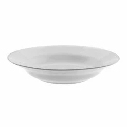 Silver Line Dinnerware 10 Strawberry Street SL0003 Silver Line Rim Soup Bowl 10 Oz.