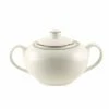 Silver Line Dinnerware 10 Strawberry Street SL0018 Silver Line Sugar Bowl With Lid 8 Oz.