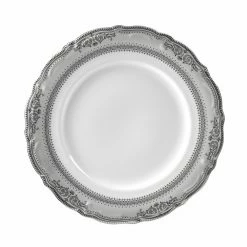 Vanessa Platinum Dinnerware 10 Strawberry Street VAN-1P Vanessa Platinum Dinner Plate 10-3/4"