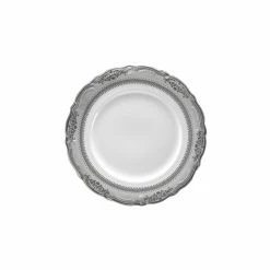 Vanessa Platinum Dinnerware 10 Strawberry Street VAN-5P Vanessa Platinum Bread And Butter Plate 7"