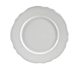 Vine Silver Line Dinnerware 10 Strawberry Street VINE-24SL Vine Silver Line Charger Plate 13"