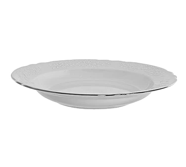 Vine Silver Line Dinnerware 10 Strawberry Street VINE-3SL Vine Silver Line Rim Soup Bowl 12 Oz. 3 Vine Silver Line Dinnerware 10 Strawberry Street VINE-3SL Vine Silver Line Rim Soup Bowl 12 Oz.