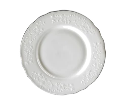 Vine Silver Line Dinnerware 10 Strawberry Street VINE-5SL Vine Silver Line Bread And Butter Plate 6"