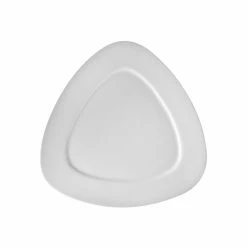 White Triangle Dinnerware 10 Strawberry Street WT-7TRI White Triangle Salad / Dessert Plate 7-1/2"