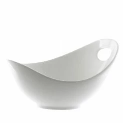 Whittier Bowls Collection 10 Strawberry Street WTR-10FBWL Whittier Fruit Bowl With Cut Out 34 Oz.