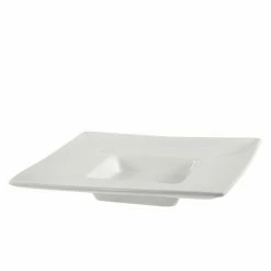 Whittier Bowls Collection 10 Strawberry Street WTR-11SQWIDERBWL Whittier Square Wide Rim Bowl 8 Oz.