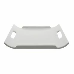 Porcelain Platters And Trays 10 Strawberry Street WTR-12-11RECHNDL Whittier Rectangular Platter With Handles 12" X 10-3/4"