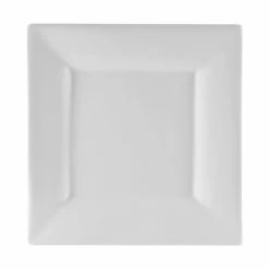 Whittier Square Dinnerware 10 Strawberry Street WTR-12SQ Whittier Square White Charger Plate 11-5/8"