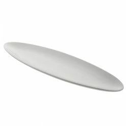Porcelain Platters And Trays 10 Strawberry Street WTR-16OVLEAF Whittier Oval Leaf Platter 15-7/8" X 5-3/8"