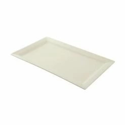 Porcelain Platters And Trays 10 Strawberry Street WTR-17-11REC Whittier Rectangular Platter 17-3/4" X 10-5/8"