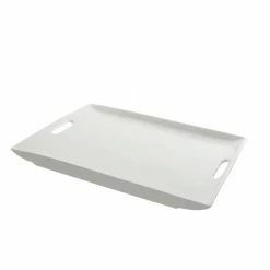 Porcelain Platters And Trays 10 Strawberry Street WTR-20-15RECHNDL Whittier Rectangular Platter With Handles 19-7/8" X 14-3/4"