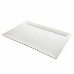 Porcelain Platters And Trays 10 Strawberry Street WTR-22-15REC Whittier Rectangular Platter 21-3/4" X 14-3/4"