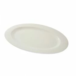 Porcelain Platters And Trays 10 Strawberry Street WTR-22OV Whittier Oval Platter 22" X 15-1/8"